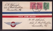 FALLEN TIMBERS #680 US FIRST DAY COVER 1929, AIRMAIL FDC PERRYSBURG