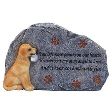 Resin Pet Memorial Grave Stone Dog Memorial Marker Plaques Dog Monuments