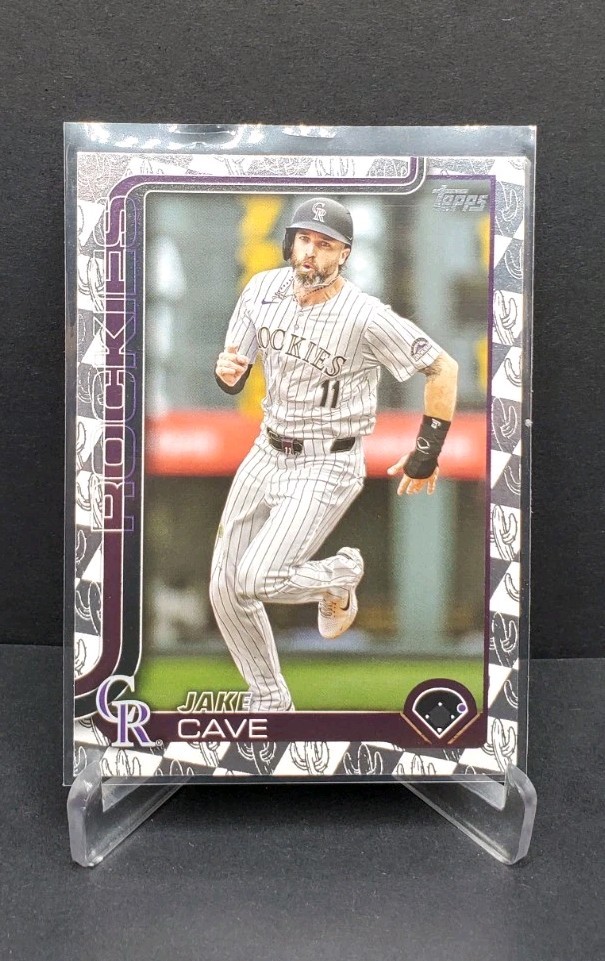 2025 Topps Spring Training Foil #256 Jake Cave Colorado Rockies
