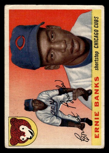 Ernie Banks #28 1955 Topps card