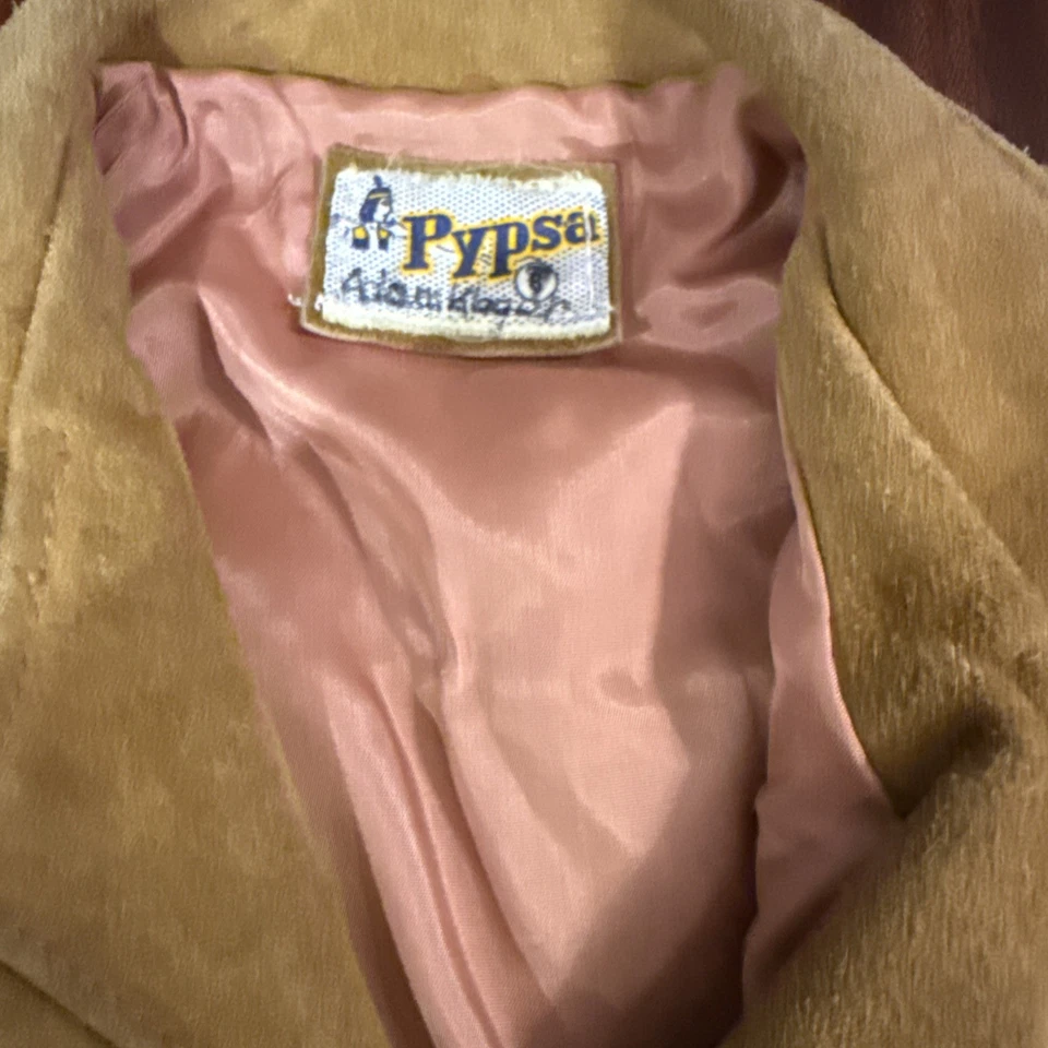 Auténtico traje de vaquero de cuero hecho a mano por nativos americanos Pypsa vintage Foto 2 de 4