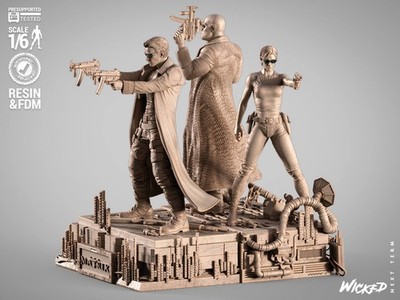 3D Print Figure /Movie / Matrix / unpaint / unassembled