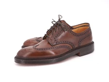 NEW | $1350 CROCKETT & JONES x PRL 8 D UK 7 WING TIP BROWN SHELL CORDOVAN MARLOW