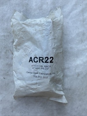ACR22 Attach Cable Rack Kit, Central Steel Fabricators, New In Bag