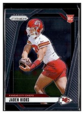 Jaden Hicks 2024 Panini Prizm #336 Kansas City Chiefs Rookie RC