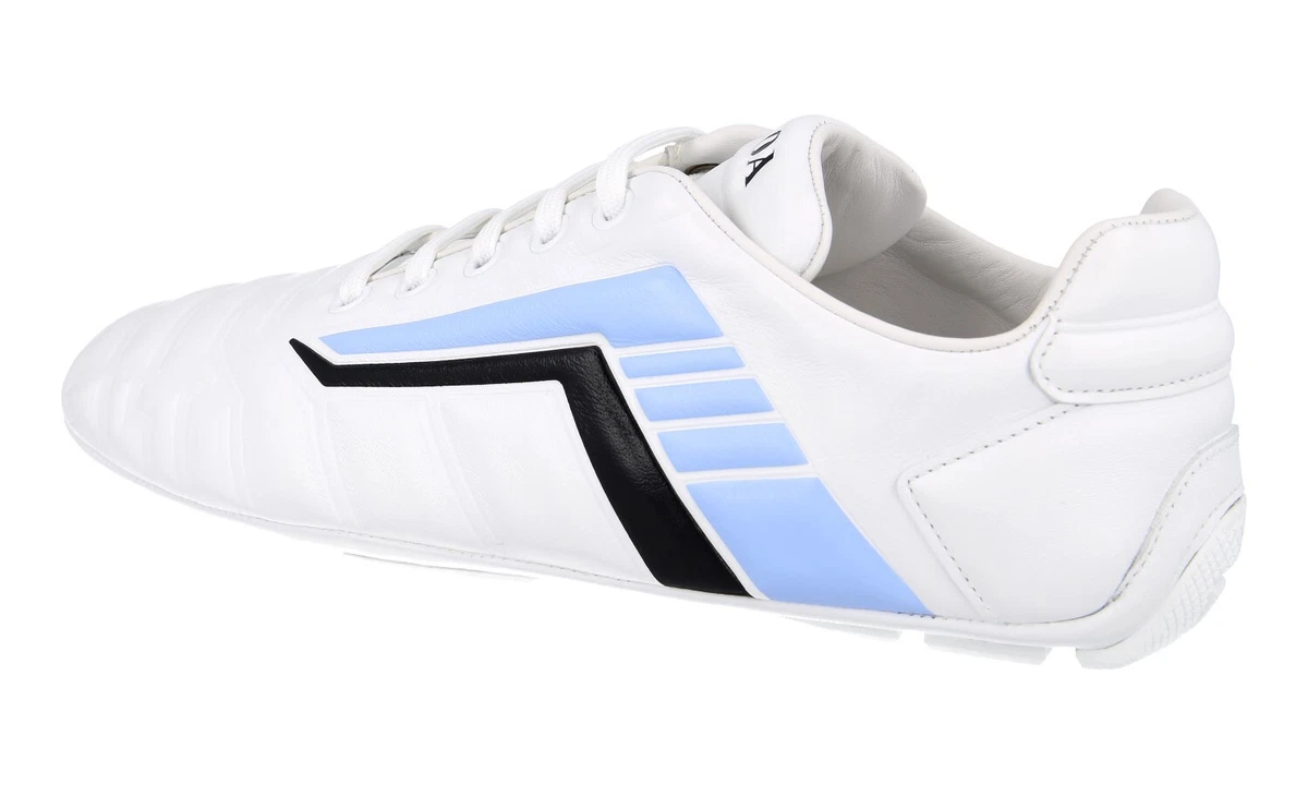 PRADA Leder Rev Sneaker - 1E505M - Weiss - NEU