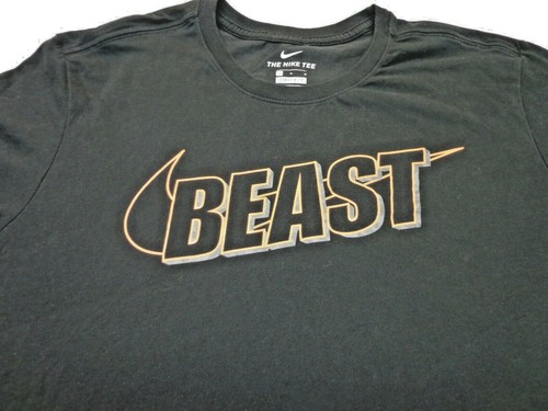 Nike Beast T Shirt Dri Fit Black Orange 