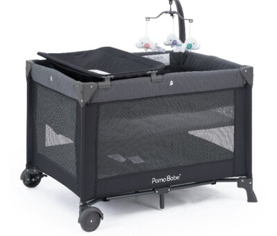 Pamo Babe Unisex Bassinet Nursery Center Flat Play Yard Scrub