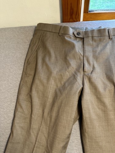 Jos .A.Bank Pants Men Size 40R/36 Unhem Traveler/Tech Slim Fit Khaki Dress New - Picture 9 of 16