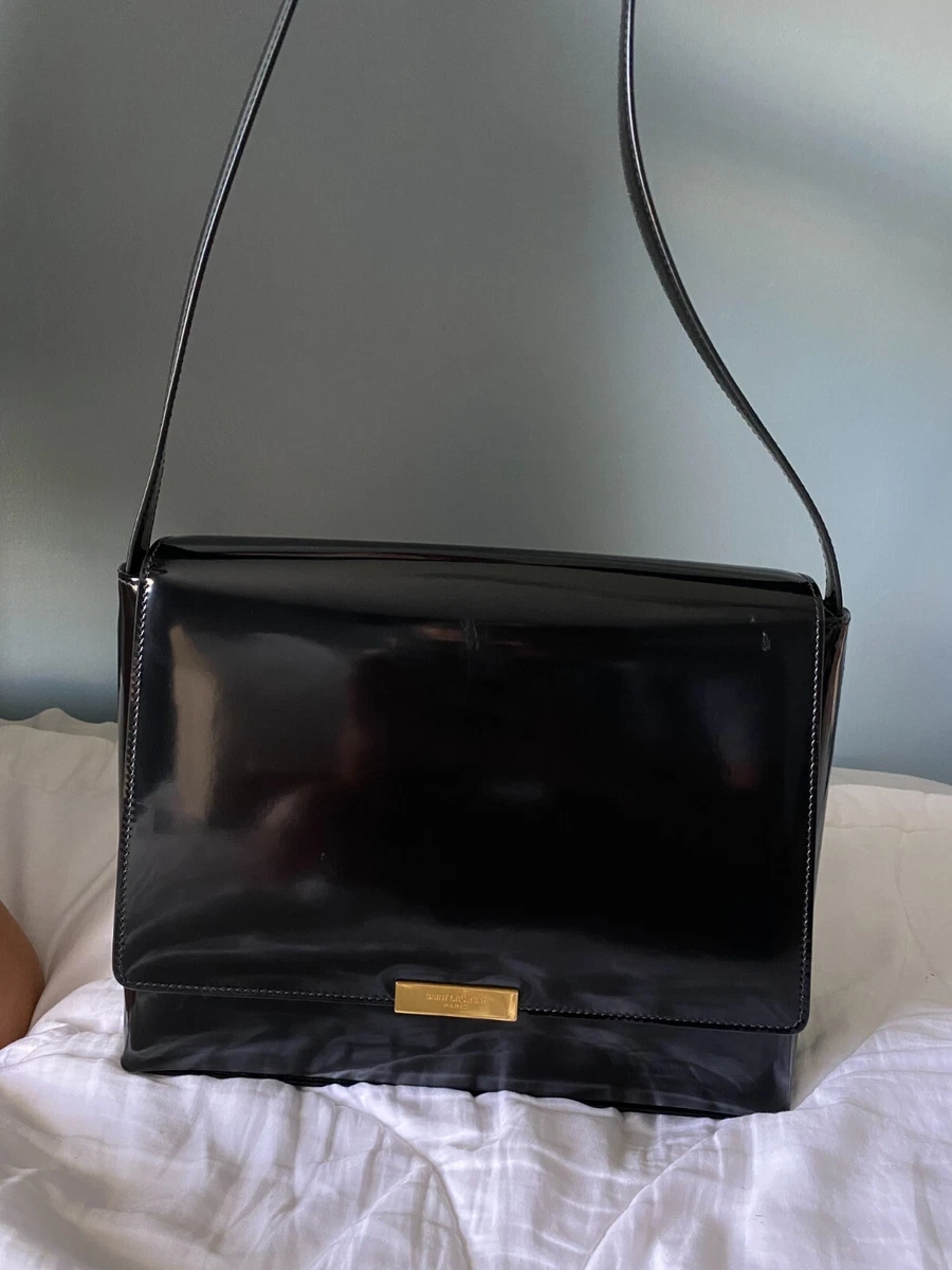 Patent leather shop ysl bag