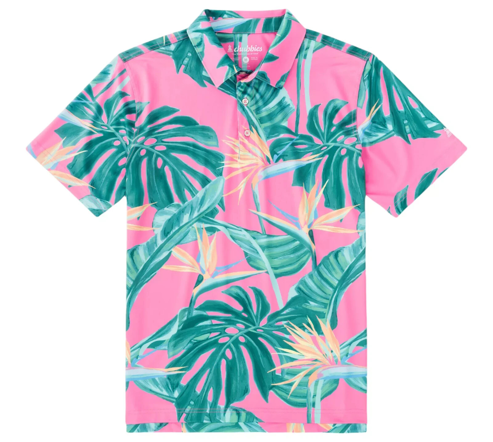 Мужское поло Chubbies Mens The Birds of Paradise Performance 582251