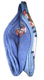 Super Mario Bros 3 Crew Socks 2 Pair Men 6.5-12 Blue Gray Red w Raccoon NES 8Bit