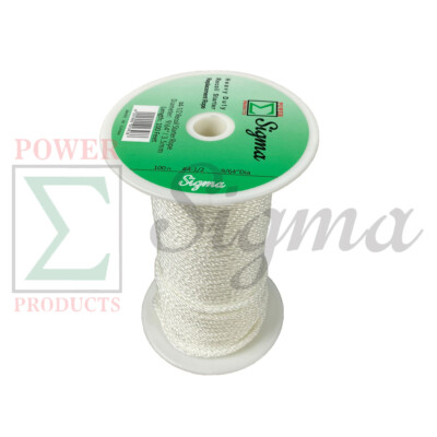 Sigma 9/64'' Dia. (3.5mm) X 100' FT Premium Braid Nylon Recoil Starter Rope #4.5