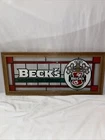 Vintage Beck's German Beer Stained Glass Beer Advertising Sign