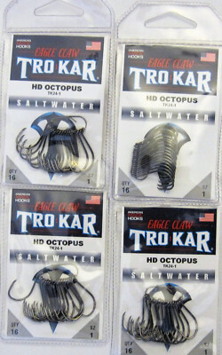 eagle claw fishing hooks sizes L374GH-1/0 Lazer Sharp Treble Hook Easily attach these pre Eagle Claw 2X Treble Regular