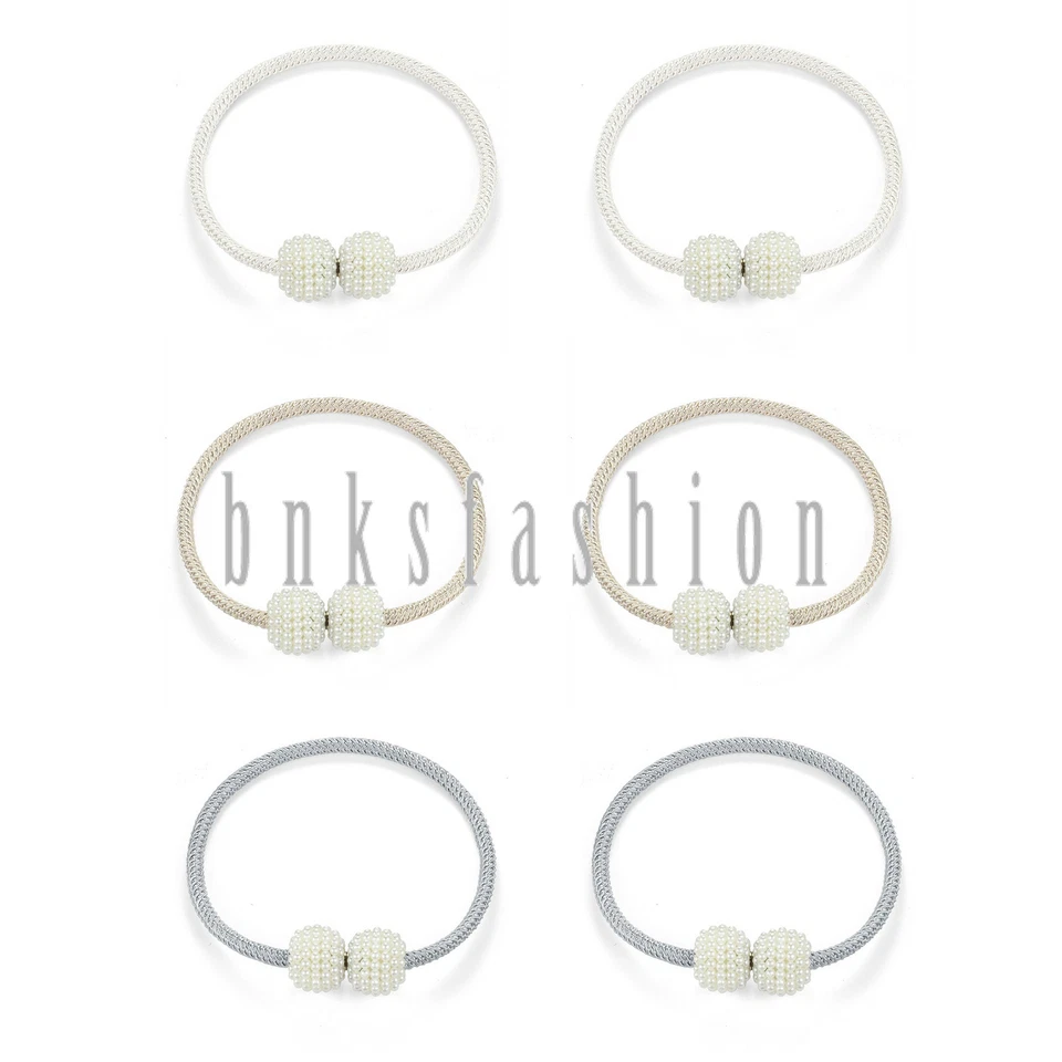 6 piezas clips magnéticos para cortinas de bola para cortinas de ventana soporte decoración Foto 3 de 4