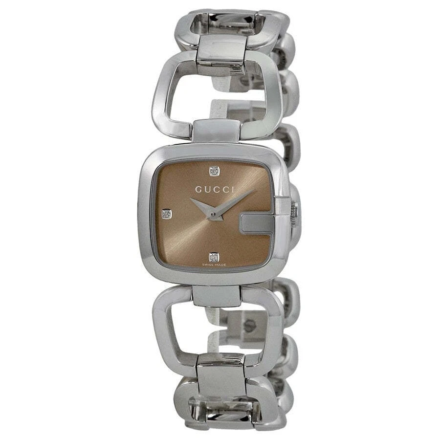Montre femme Gucci YA125503 série 125 24 mm en acier inoxydable diamant