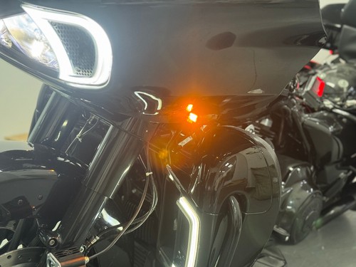 FRONT LED LIGHT TURN SIGNALS AMBER LAMP For Harley CVO Road Glide Custom FLTRXSE - Picture 3 of 9