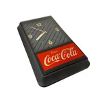 Coca Cola Electric Wall Clock Vintage 80s 21” x 13” Tested Works Restaurant Bar