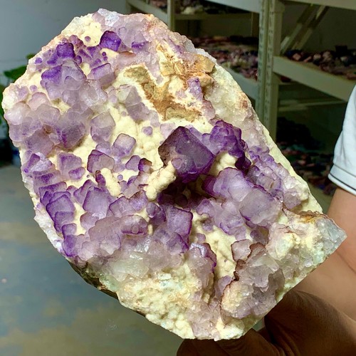5.94LB Natural fluorite Purple cubic mineral crystal sample - Picture 14 of 19