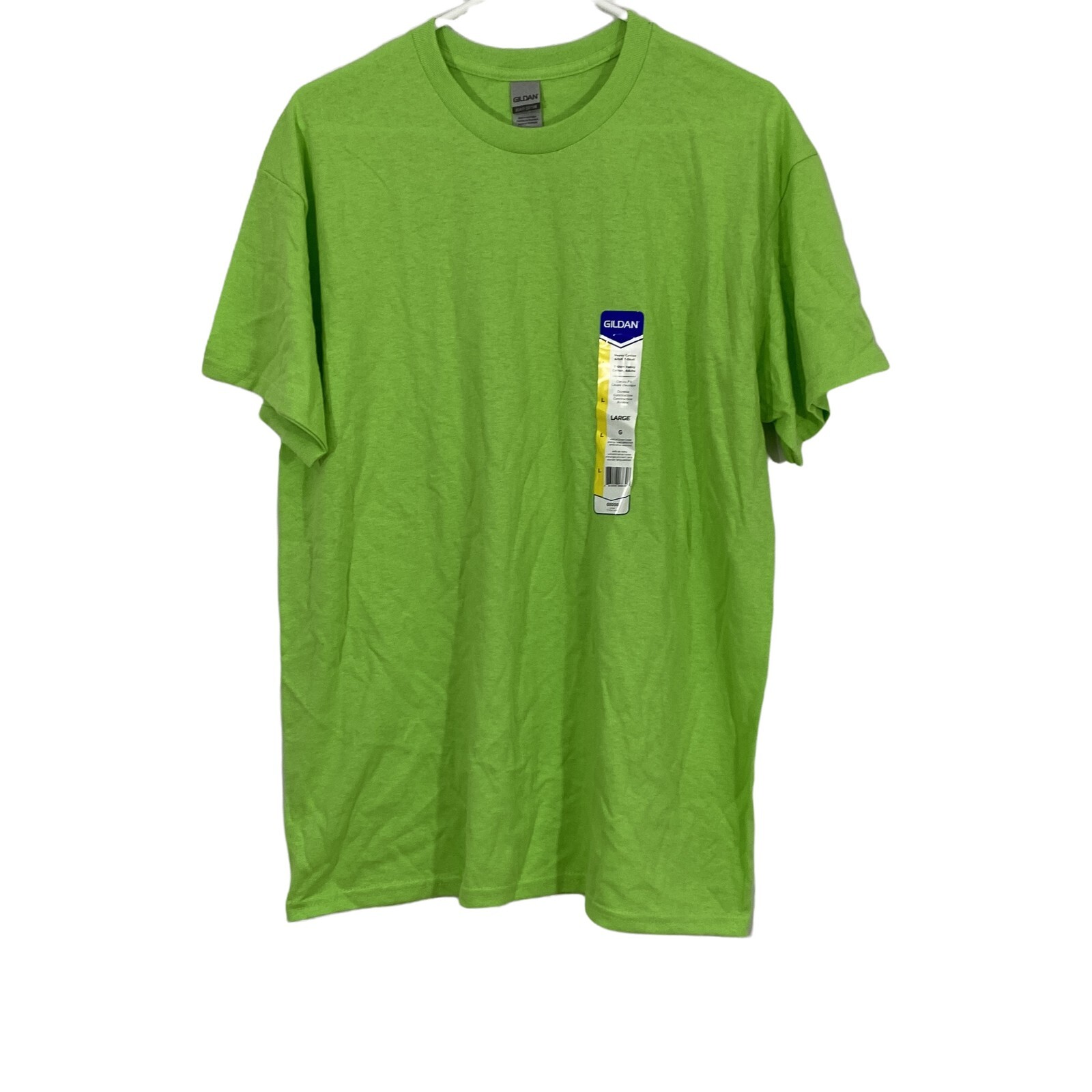 Gildan Men's Ultra Cotton Long Sleeve T-Shirt - 100% Cotton, Crew Neck, Forest Green, Size Small