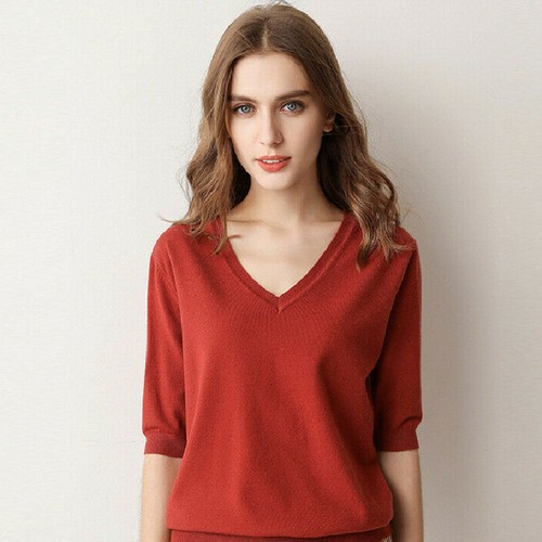Half Sleeve Sweater Pullover Sweatshirt 