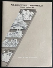 Vintage Annual Report Former Acme-Cleveland Corporation 1985  25pgs EUC