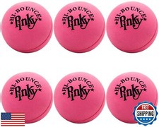 JA-RU Hi-Bounce Pinky Ball 6 Pack Rubber-Handball Bouncy Balls for Kids and