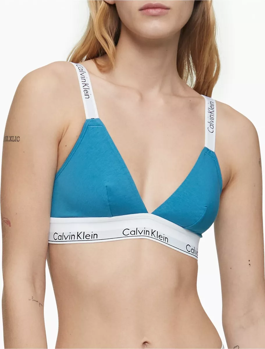 Calvin Klein Womens Modern Cotton Triangle Bra : : Clothing, Shoes  & Accessories