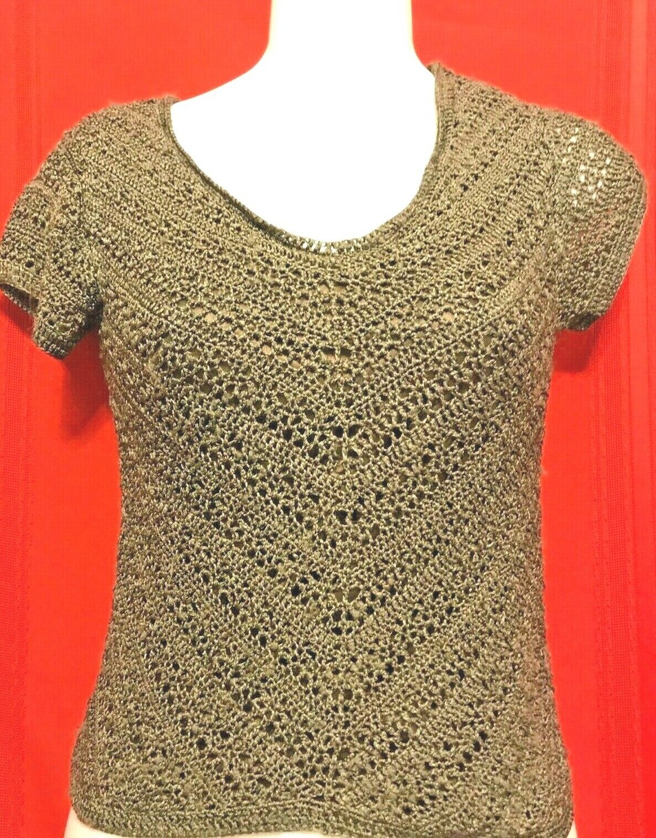 lined crochet top
