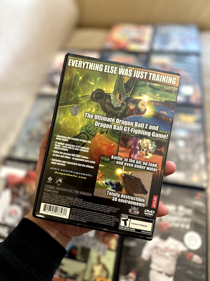 Dragon Ball Z: Budokai Tenkaichi (Sony PlayStation 2, 2005) W/ Manual and Box - Image 4 of 4