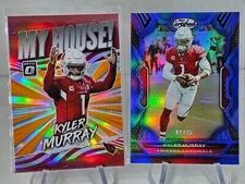 KYLER MURRAY 2022 Certified Blue Holo /75 + 2021 Optic My House Holo Cardinals