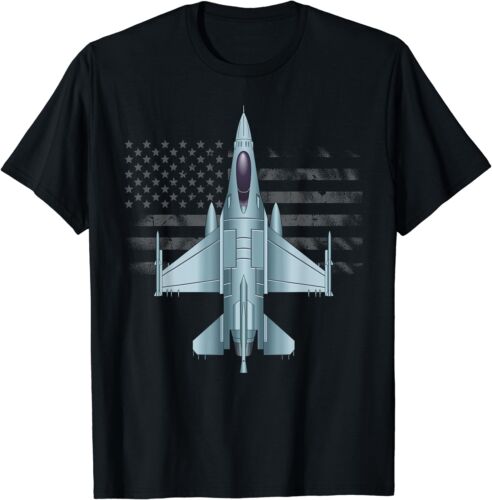 T-shirt cadeau drôle US Jet Fighter Jet Plane Pilot taille S-5XL - Photo 1/2
