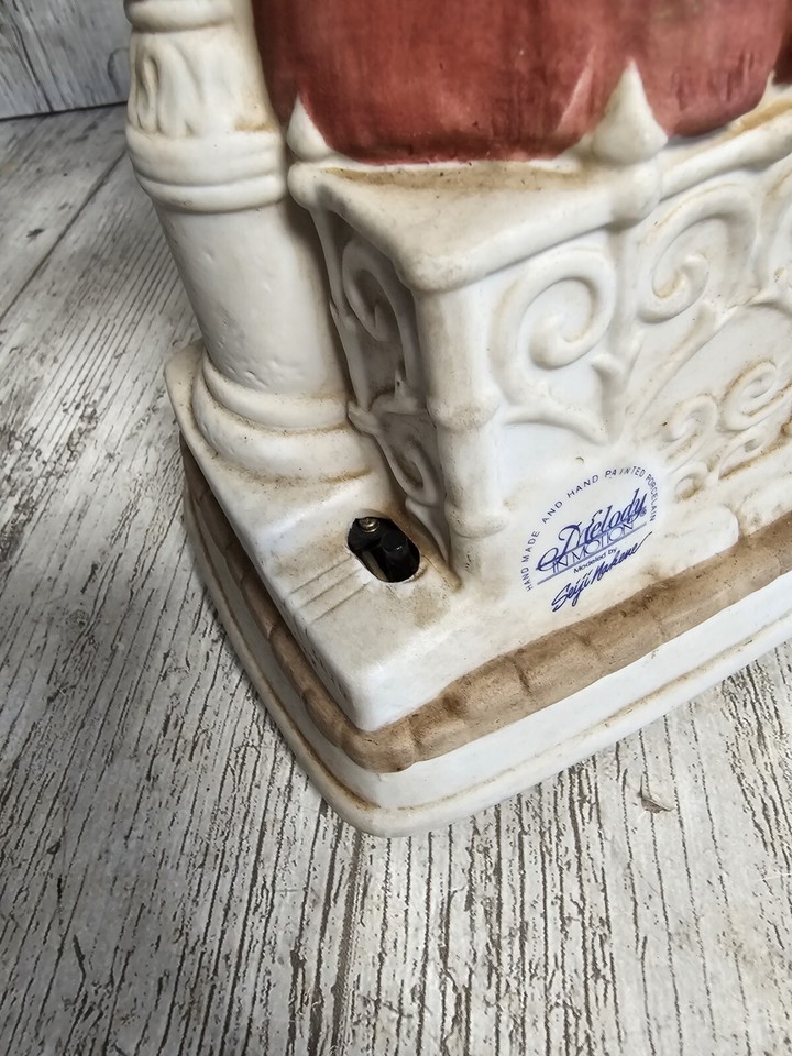 Melody In Motion Clock Post Willie Whistling Clown Clock Porcelain eBay