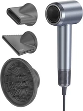 Laifen Hair Dryer with Magnetic Nozzle, Styling Concentrator & Diffuser (Blue)