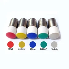  Bayonet Indicator Light Bulbs Lamp BA9S LED 0.5W 6.3V 12V 24V 220V 380V 9x23mm