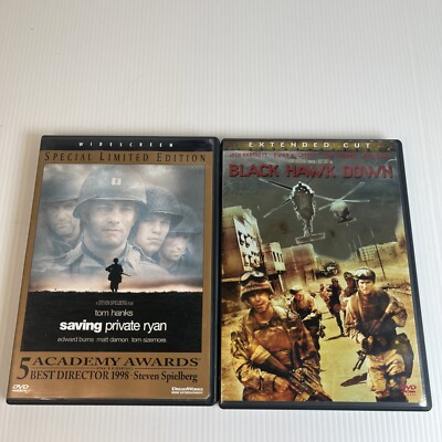 Black Hawk Down + Saving Private Ryan ( Tom Hanks ) DVD