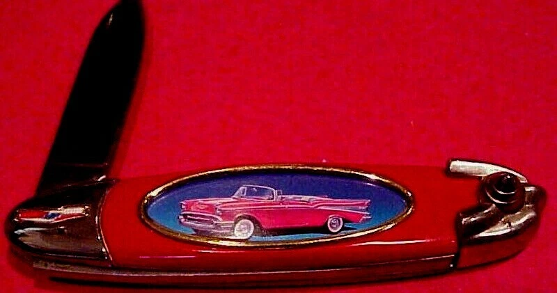 CUCHILLO OFICIAL DE COLECCIONISTA CHAVROLET BALAIR 1957 DE FRANKLIN COMO NUEVO Foto 3 de 4