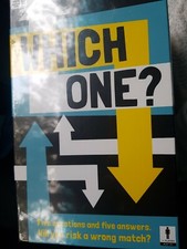 WHICH ONE? Q&A Matching Game by Ginger Fox-Play Solo or With Others-New-Sealed