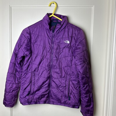 The North Face Size M Women Purple FullZip Insulated No Hood