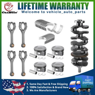 Crankshaft+Con Rod+Piston & Ring Set+Bearing Kit for 2AZFE 2AZ 2.4L Toyota Scion
