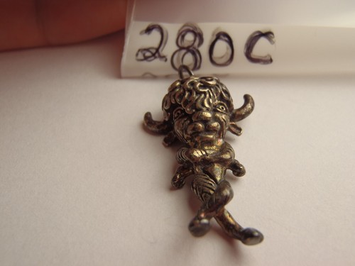 925 Solid Sterling 3D Buffalo Man Pendant 1 1/4" Long - Picture 11 of 15