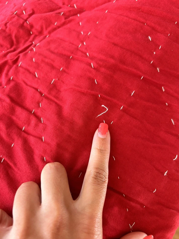 Pottery Barn Noelle Star Handcrafted Appliqué FULL/QUEEN Quilt NWOT OB READ! - Image 4 of 4