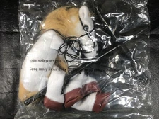 White Foal Horse Plush Toy Hanging Home Decor 2003 #WB352C Marionette 8” NOS