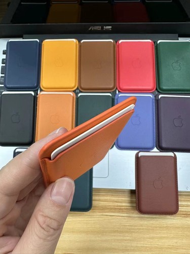 Leather Wallet or FineWoven Wallet with Magnetic For iPhone 13 14 15 16 Pro Max - Photo 14 sur 28