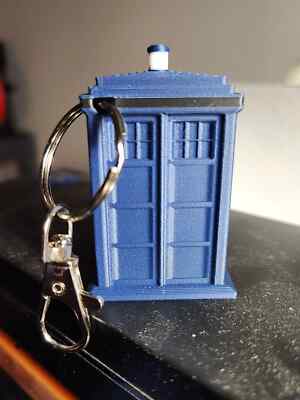 Tardis Keychain/Flair (3d print)