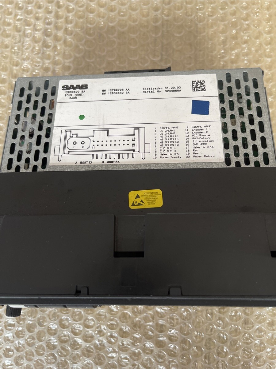 SAAB 9-3 93 Ys3f ICM2 12804429 Radio Headunit Stereo Control