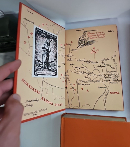 4 Vintage Hardcover Orange Farbe Dekor Bücher - Bild 7 von 9