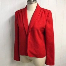 Adolph Schuman for Lilli Ann Red Vintage Blazer NWT Size 10