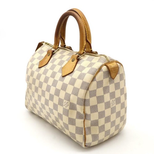 LOUIS VUITTON N41534 Damier Azur Speedy 25 Hand Bag LV Auth SP0048 - Picture 2 of 9